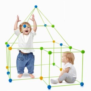 Kids Fort Building Kit UAE | DIY STEM Construction Play Tent & Indoor Outdoor Playhouse Toy Gift