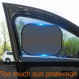 Electrostatic Car Sunshade & UV Barrier — Static Cling Window Shade for Front / Rear Side Windows