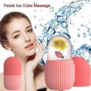 Face Glow Ice Roller — Portable Facial Massager with Cooling Therapy for Skin Brightening & Puffiness Reduction