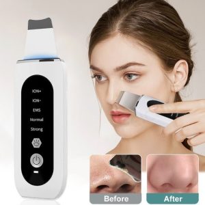 Shovel Skin Ultrasonic Blackhead Remover – 5-in-1 Facial Scrubber with Microcurrent, LED Light & Deep Cleansing