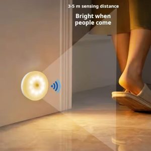 Motion Sensor LED Night Light — Automatic On/Off with Warm Glow for Hallway, Bathroom, Closet
