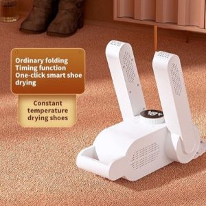Electric Shoe Dryer & Dehumidifier — Safe Heat Boot / Sneaker Dryer with Timer & Odor Removal