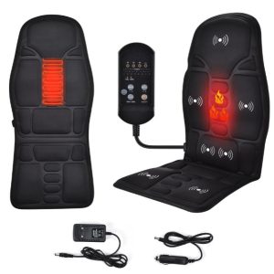 Full-Body Massage Seat Topper with Heat — Car / Home Shiatsu Cushion
