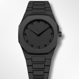Stainless Steel Arabic Watch – Elegant Timepiece with Arabic Numerals