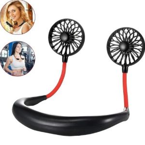 Pinlife Wearable Neck Fan — Hands-Free Portable Fan, USB Rechargeable