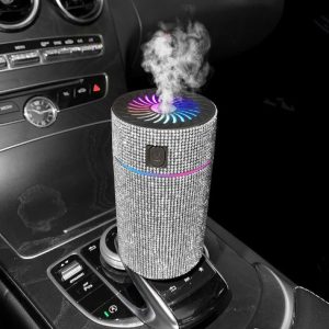 Car Mounted Air Purifier & Humidifier — USB Auto Air Cleaner with HEPA / Aromatherapy Function