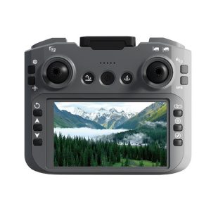 Z104 Drone Full Package including 8K Dual Camera, Screen Remote, Carry Case, and key feature icons