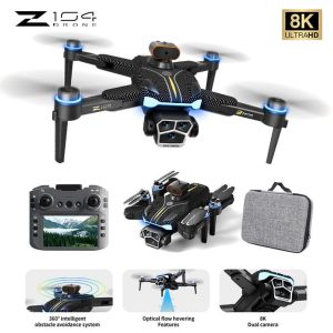 Z104+ GPS Drone with Woman and Key Features: 360° Obstacle Avoidance, 90° Electric Adjustment, Optical Stabilization