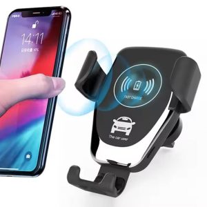 Auto Clamping Wireless Car Charger — 15W Fast Charging with Infrared Sensor & Adjustable Mount