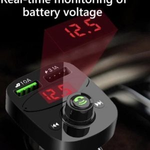 Multifunction Wireless Car MP3 Player & FM Transmitter — Bluetooth, USB/TF & Dual USB Charger